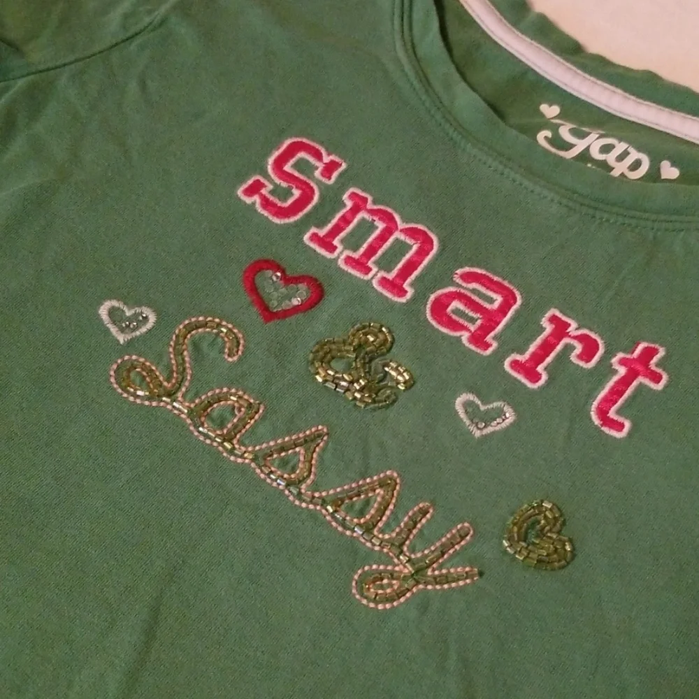 Girls 10 gap sequin t shirt smart long sleeve‎
